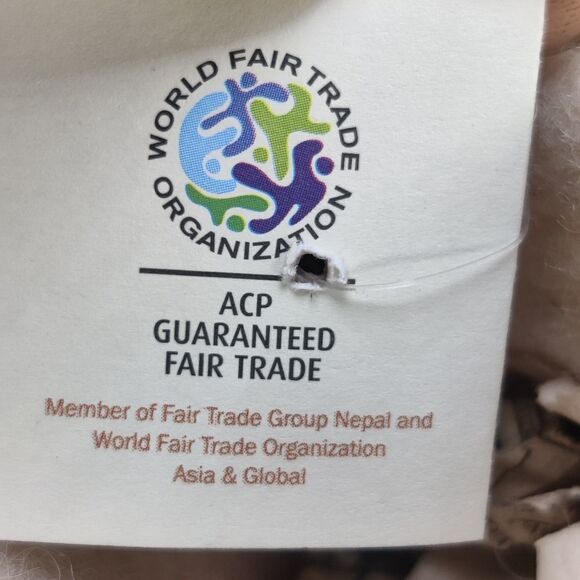 Wool felt Slippers Wearable Art Flowers Handmade in Nepal New w/ Tags Baby Sz 5 - Picture 12 of 16